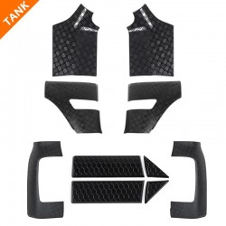 Black Style Car Body Cover Anti Hit Scratch Sticker Protector Frame For Great Wall GWM WEY TANK 300 2022 2023 2024