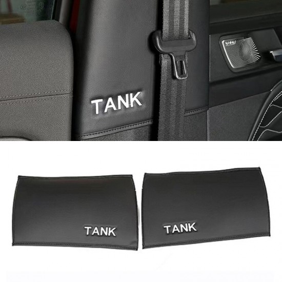 Black Style B-Pillar Safety Belt Anti-Collision Protective Pad For Great Wall GWM WEY TANK 300 2022 2023 2024