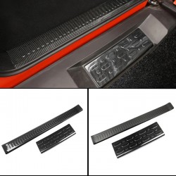 2PCS Internal And External Stainless Steel Rear Sill Bumper Cover Plate For Great Wall GWM WEY TANK 300