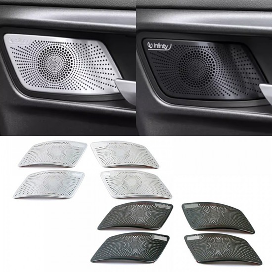 4PCS Door Inner Handle Horn Cover Sound Frame For Great Wall GWM WEY Tank 300 2022 2023 2024