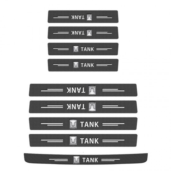 9PCS Car Door Threshold Sill Protector Sticker For Great Wall GWM WEY Tank 300