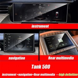 High Definition!!!Car Navigation Central Console Tempered Glass Touch Screen For Great Wall GWM WEY TANK 500