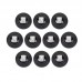 10PCS Black Style Door Buffer Rubber Pad For Great Wall GWM WEY TANK 300 2022 2023 2024